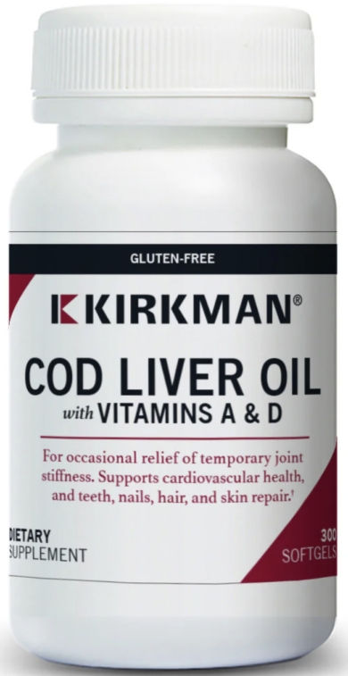 Cod Liver Oil with Vitamins A & D - 300 softgels